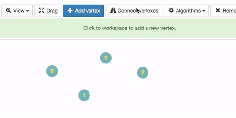 Connect vertices Graph Online